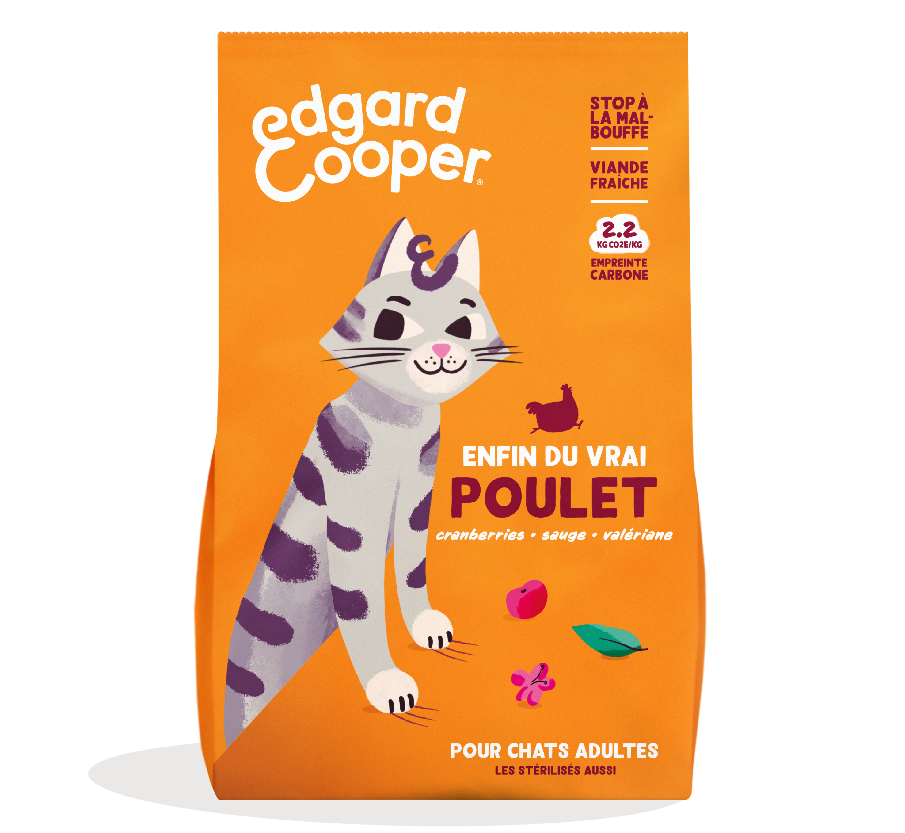 Edgard & Cooper - Croquettes Chat Adulte Sans Céréales Poulet frais 4kg - Edgard & Cooper