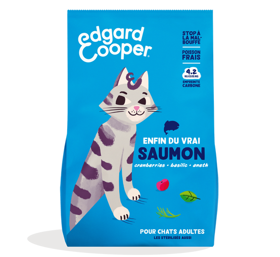 Edgard & Cooper - Croquettes Chat Adulte Sans Céréales Saumon frais 2 kg - Edgard & Cooper