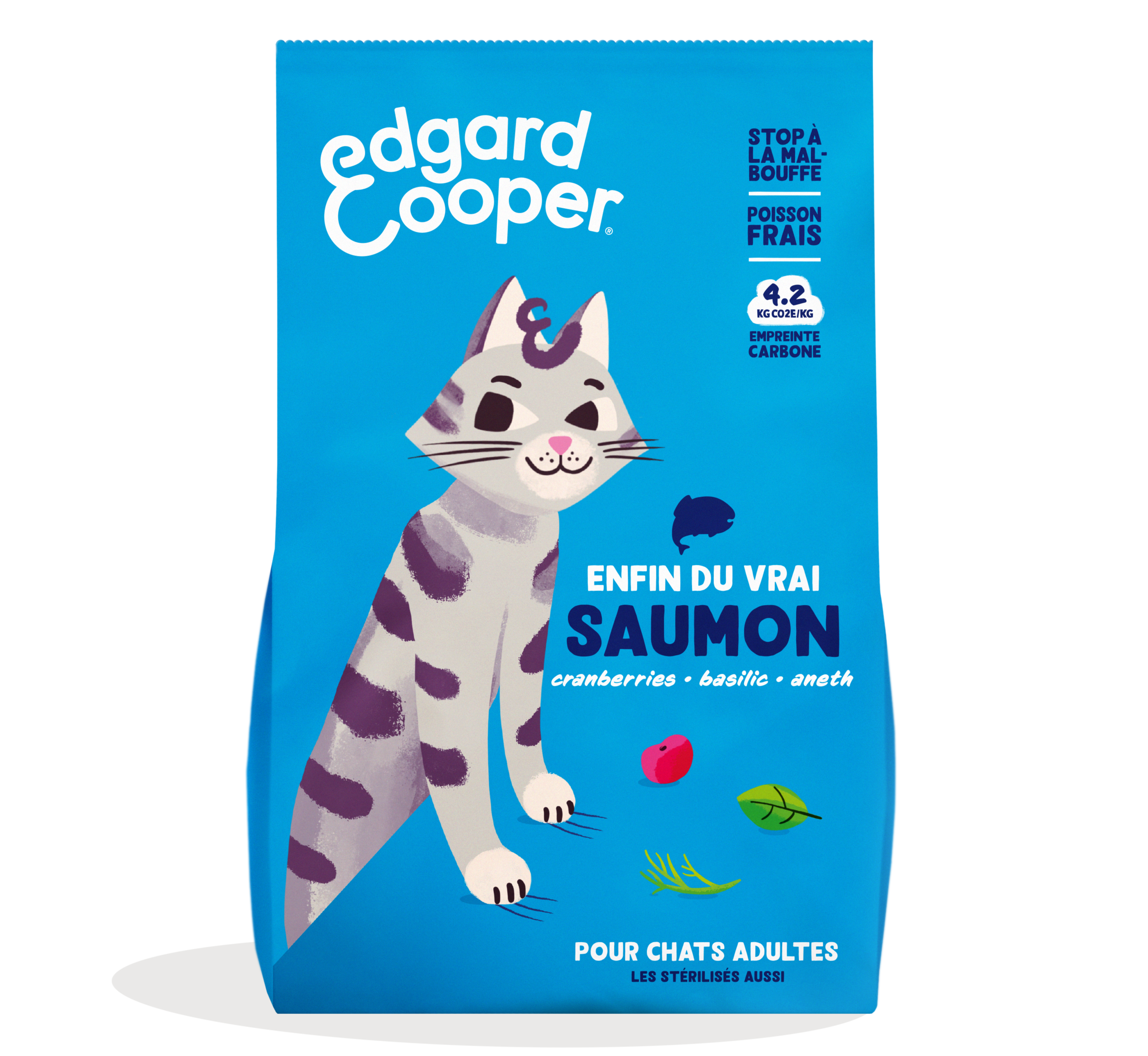 Edgard & Cooper - Croquettes Chat Adulte Sans Céréales Saumon frais 4kg - Edgard & Cooper