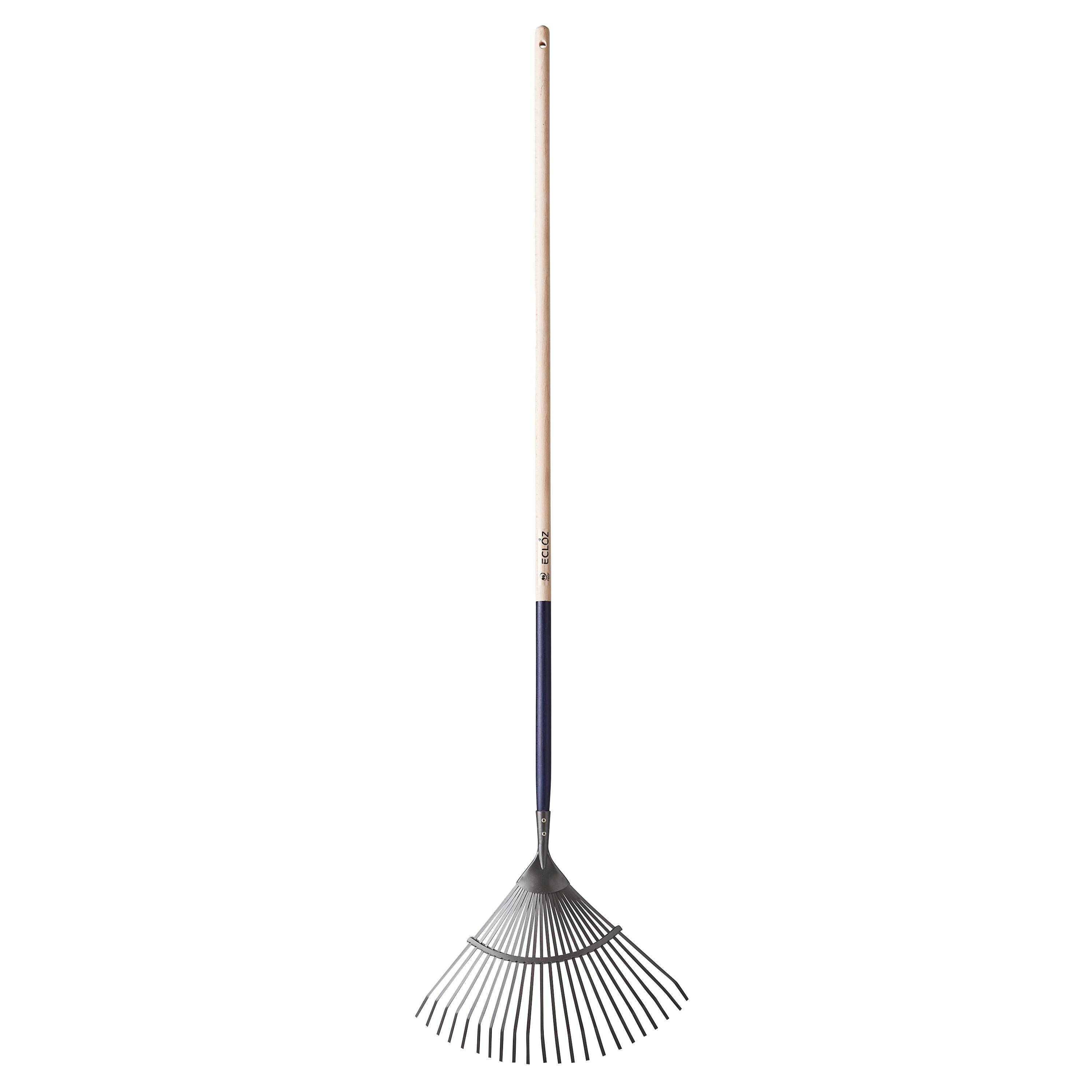 Ecloz - Ecloz - Balai gazon fil plat 22 dents manche bois L.150 cm - Image 1