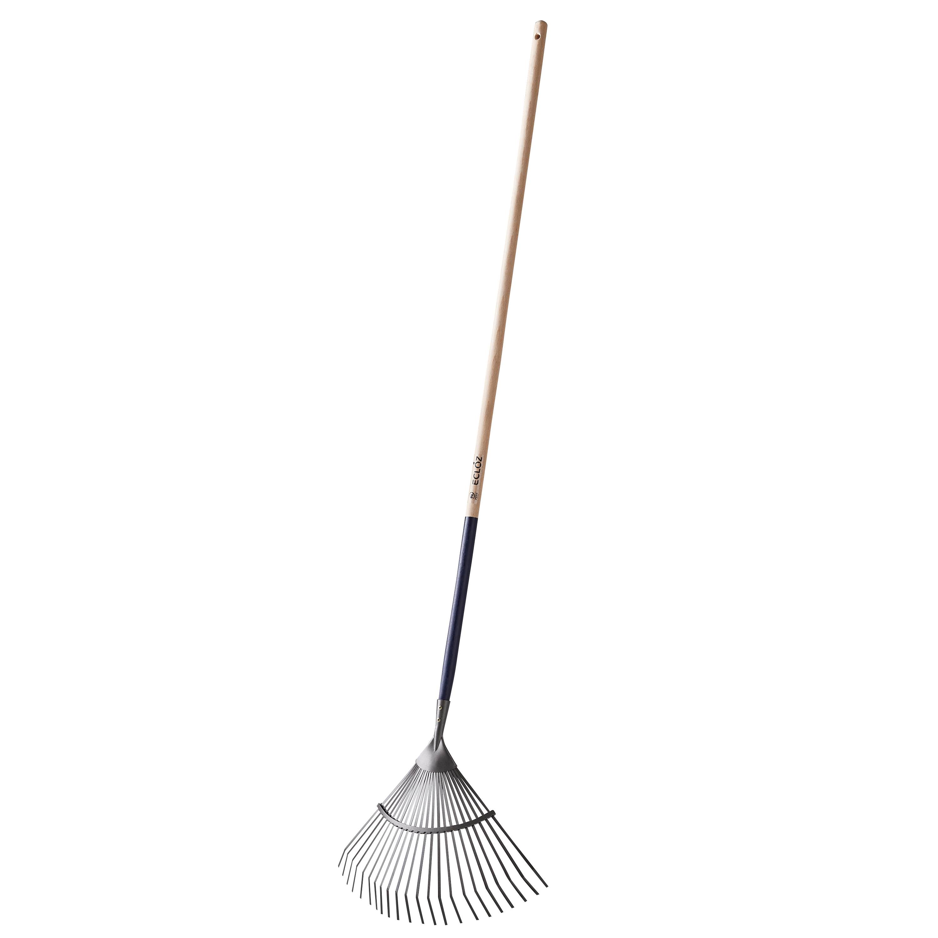 Ecloz - Ecloz - Balai gazon fil plat 22 dents manche bois L.150 cm - Image 2