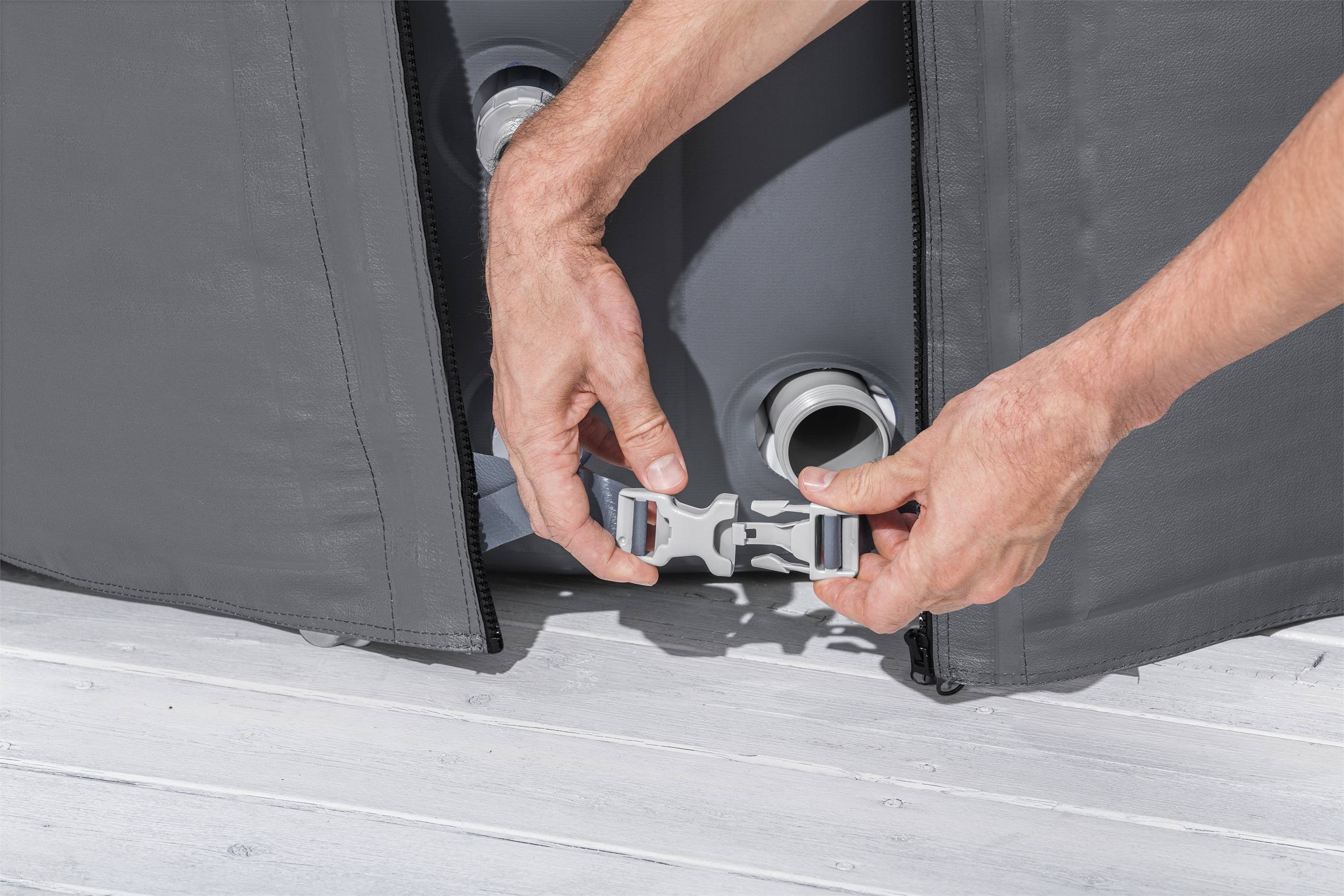 Bestway - Couverture thermique spa Gris - BESTWAY - Image 3