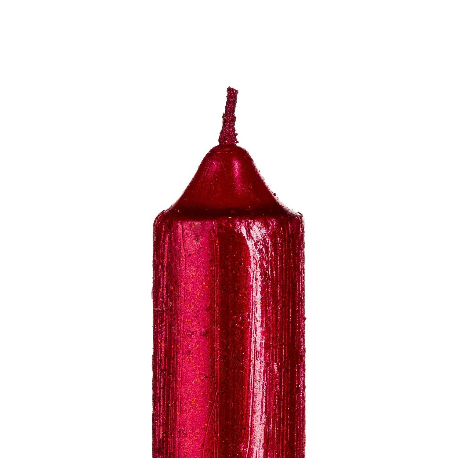 Bougies Bâtons Cire Rouge H 25 cm Feeric Christmas - Image 2
