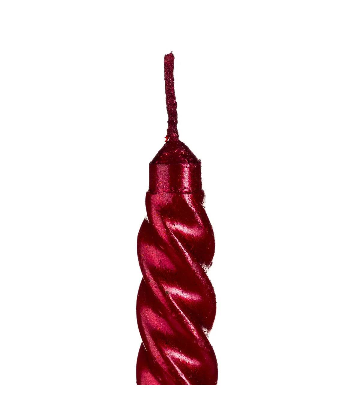 Bougies Bâtons Cire Rouge H 25 cm Feeric Christmas - Image 4