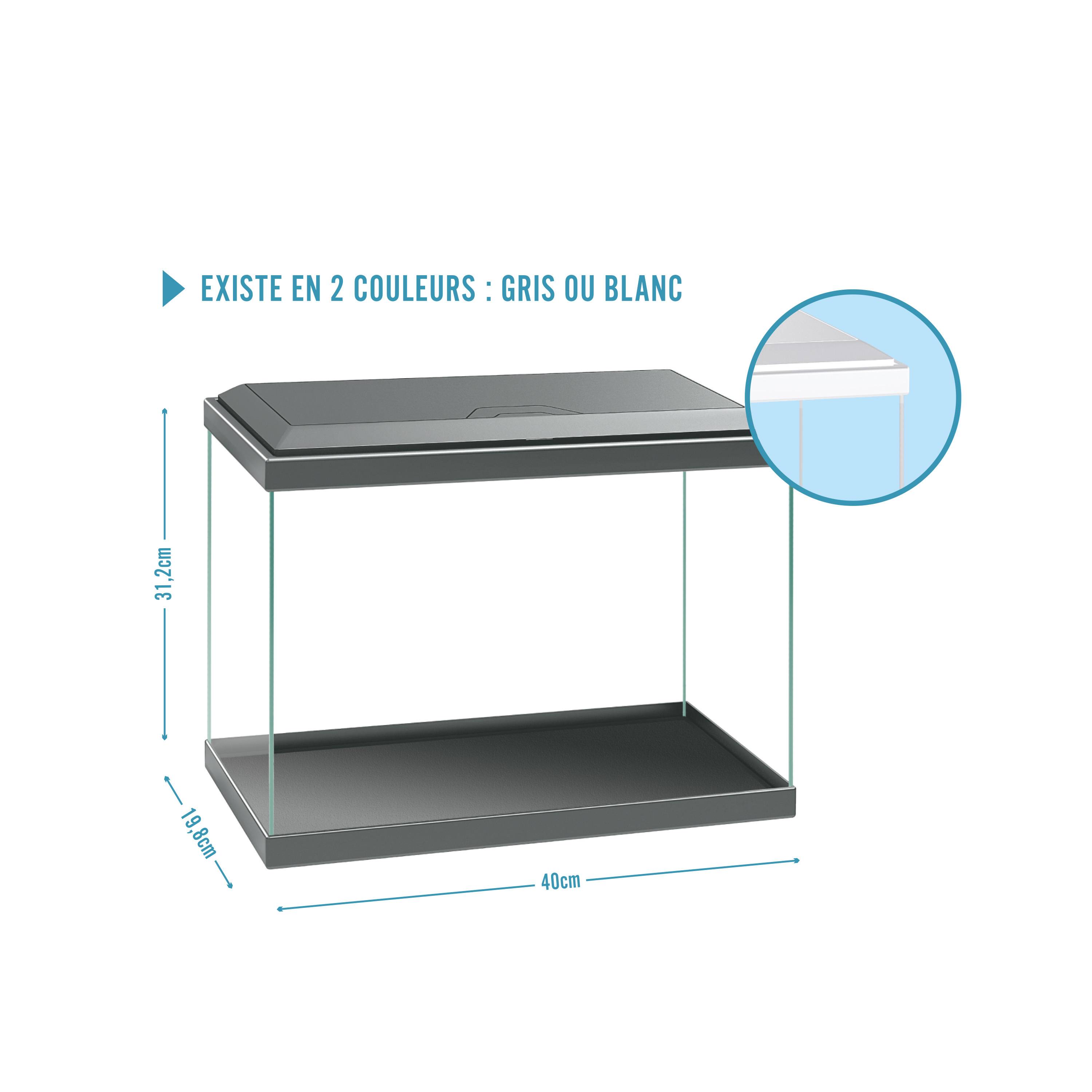 Pure Family - Aquarium pour poisson Fresh 40 blanc 20 L - Pure Family - Image 3