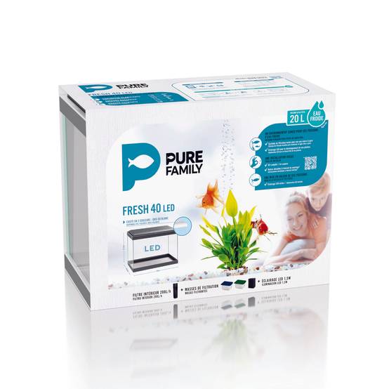Pure Family - Aquarium pour poisson Fresh 40 Led blanc 20 L - Pure Family - Image 4