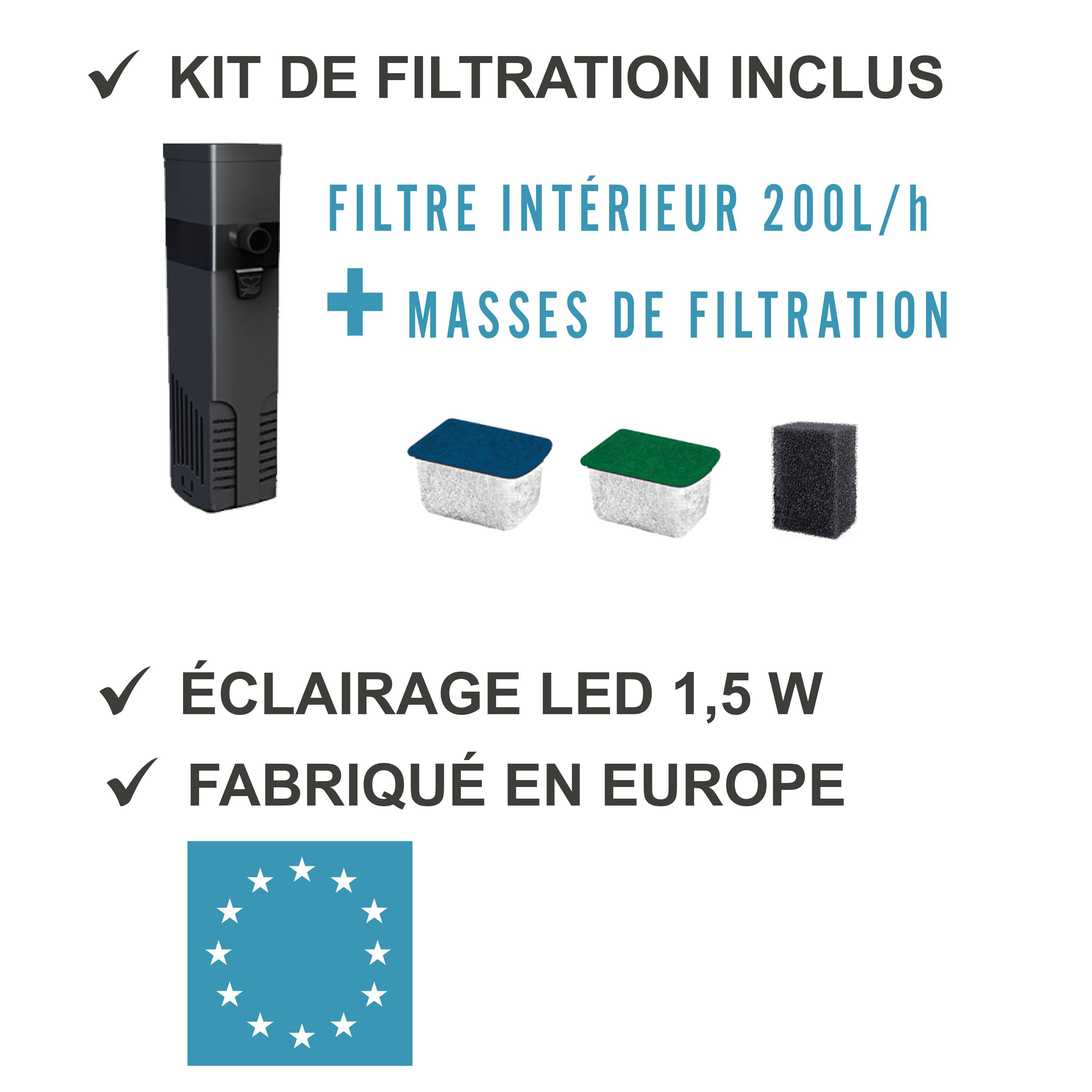 Pure Family - Aquarium pour poisson Fresh 40 XL Led blanc 25 L - Pure Family - Image 8