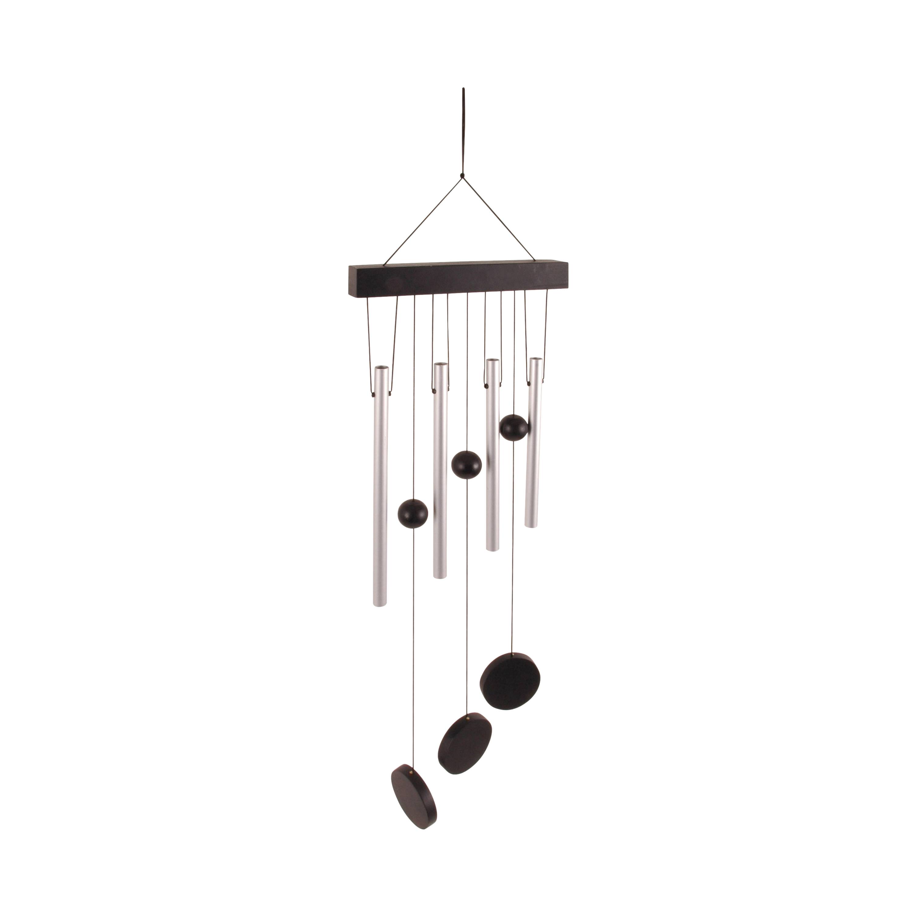 Carillon Droit Aluminium Noir L 20 cm H 58 cm – ESSCHERT DESIGN