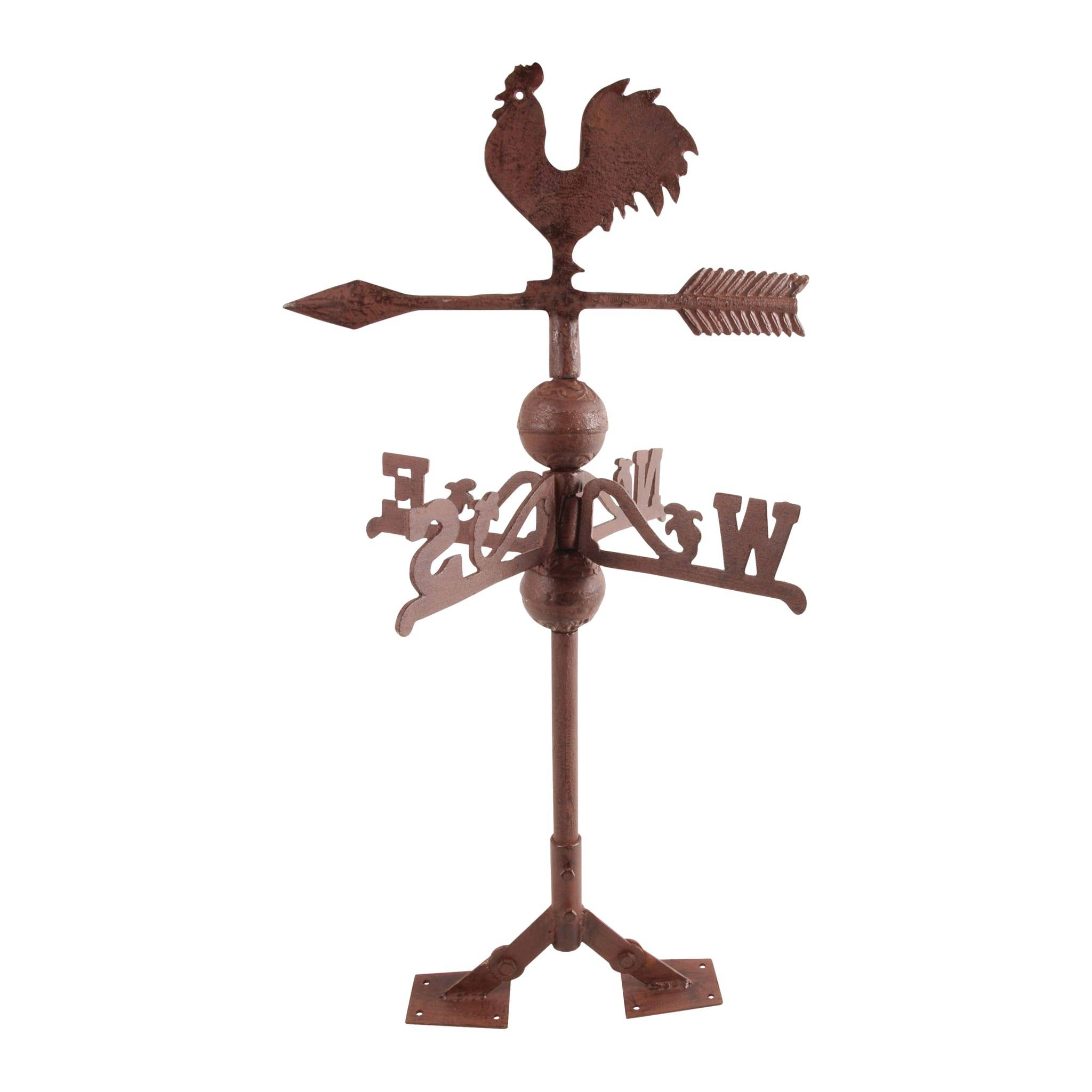 Girouette Coq Fonte Toit 35,5x35,5x69,0 cm - PRETAJARDINER - Image 1