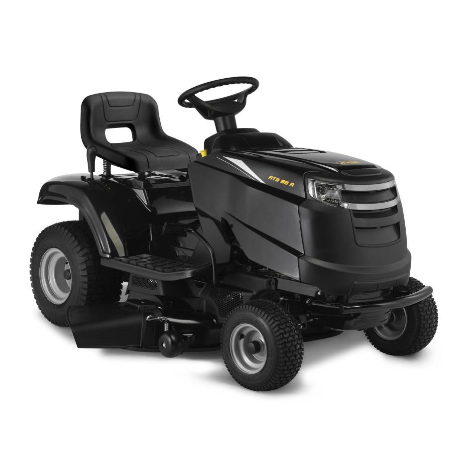 Alpina - Tracteur tondeuse AT398A – Éjection latérale, coupe 98 cm, moteur STIGA 352 cm³, kit mulching inclus