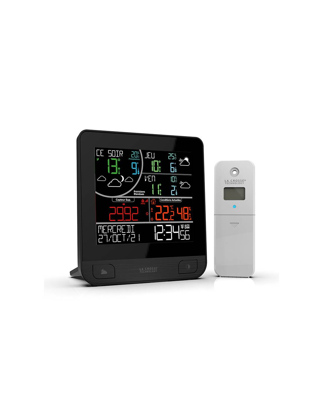 Station météo LW3101-MEG affichage température/humidité - La crosse technology