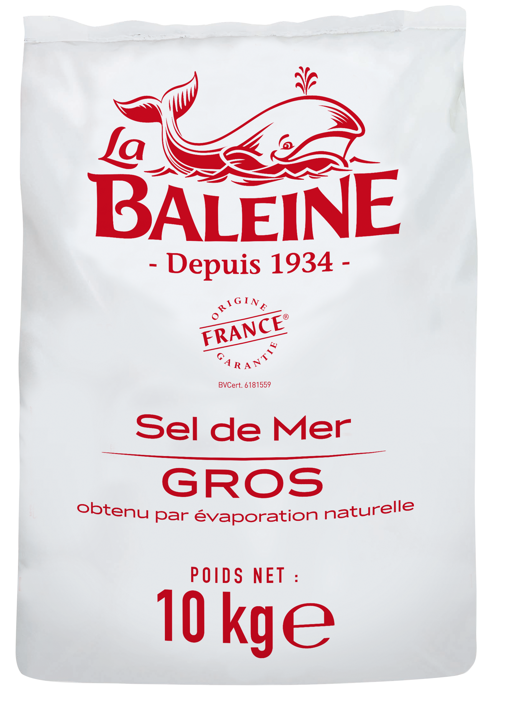 La baleine - Gros sel de mer 10 kg - La Baleine