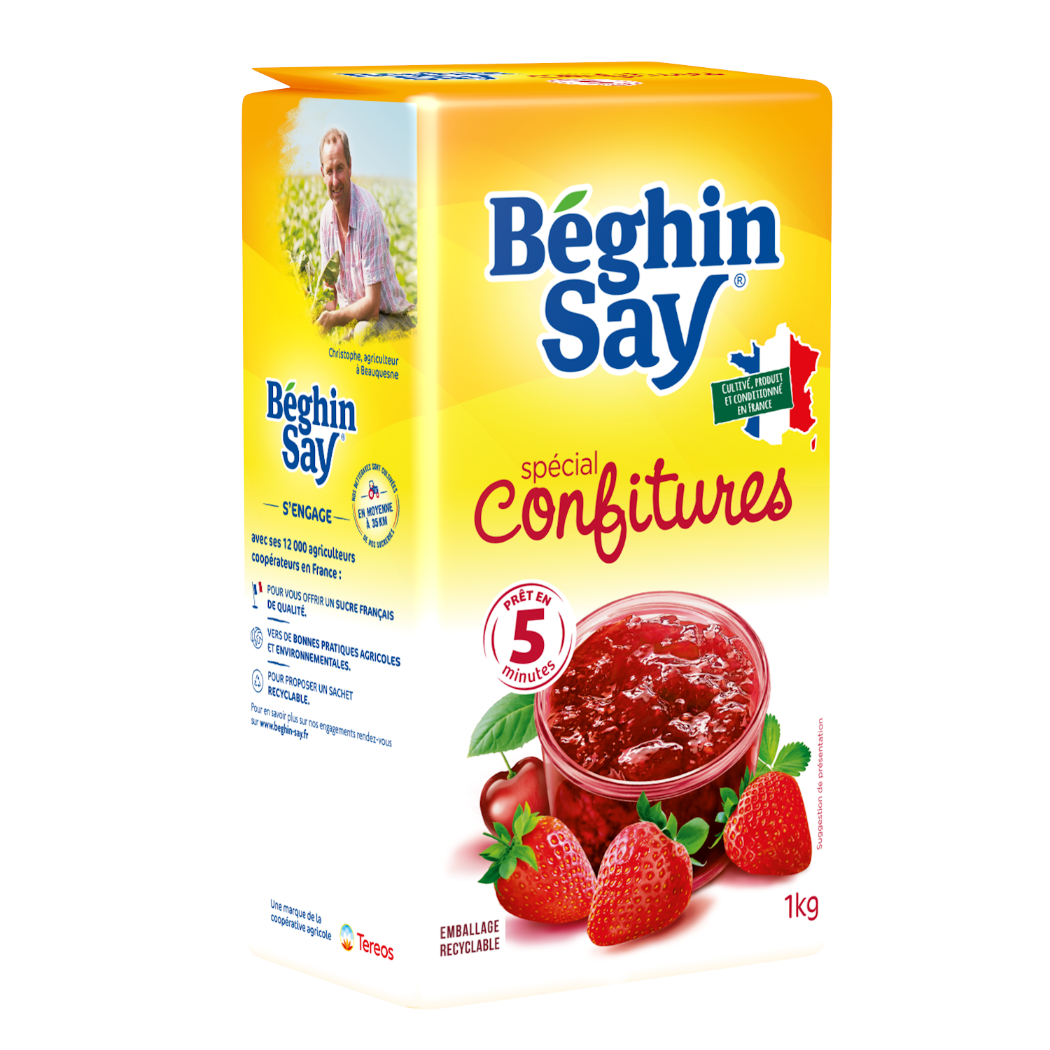 Beghin Say - Sucre blanc spécial confiture 1 kg - Béghin Say