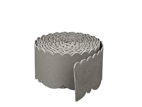 Bordure de jardin décorative 2 motifs PE recyclé gris 12 m H 13 cm – NATURE - Image 11