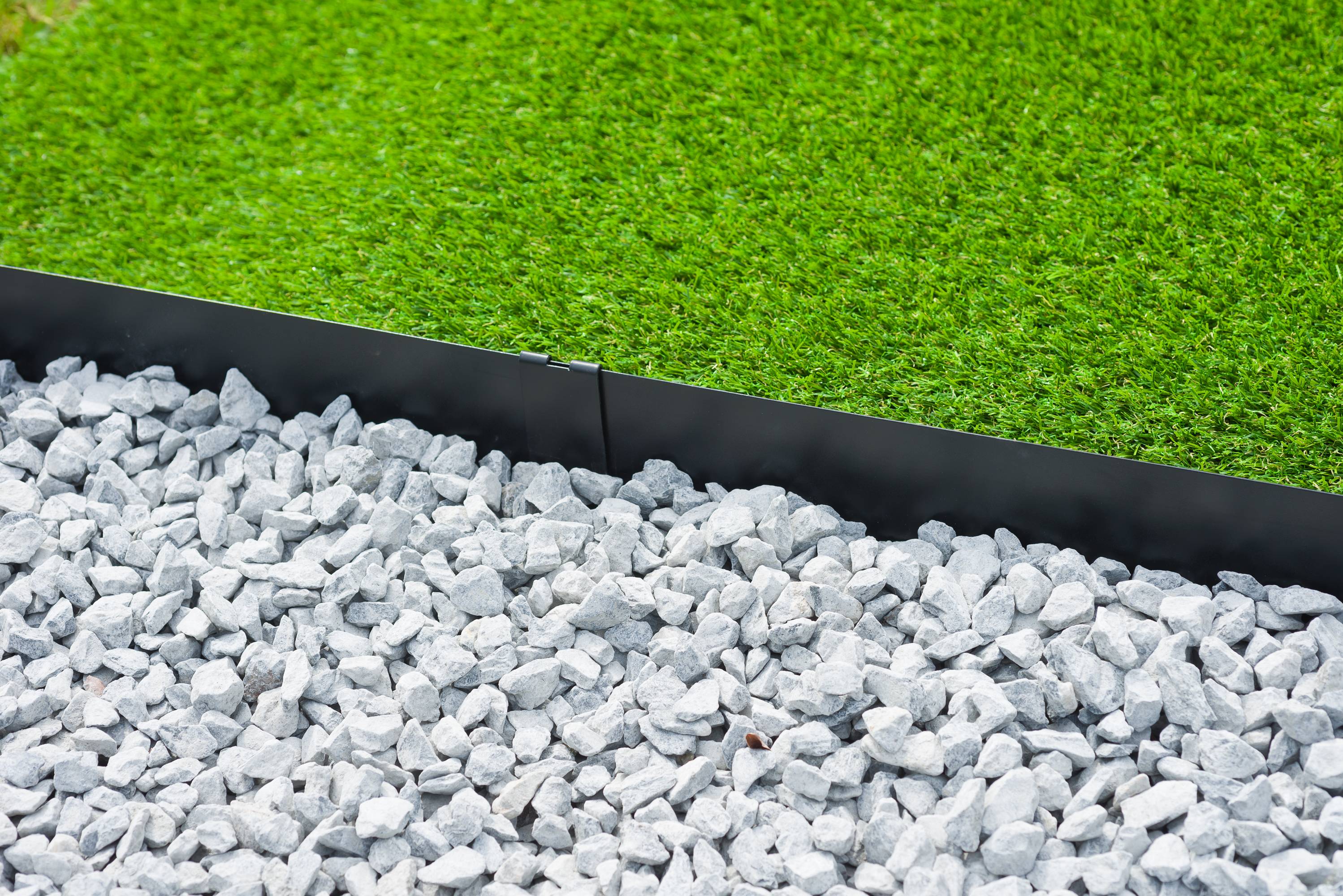 Bordure Jardin Acier Galvanisé Noir Mat H 10,2 cm L 2,64 m NATURE