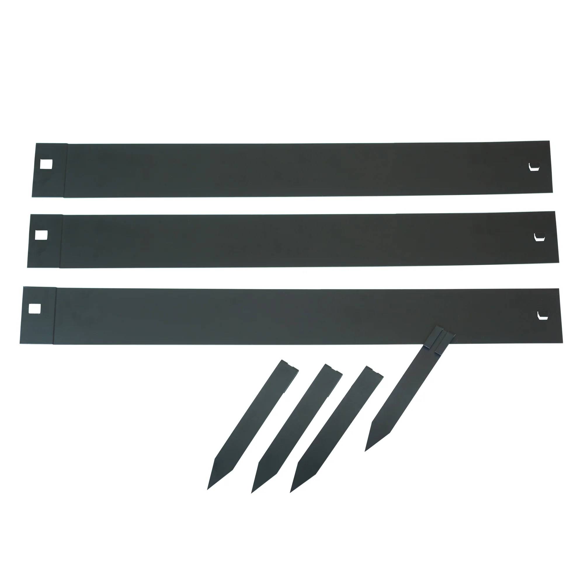 Bordure Jardin Acier Galvanisé Noir Mat H 10,2 cm L 2,64 m NATURE - Image 6