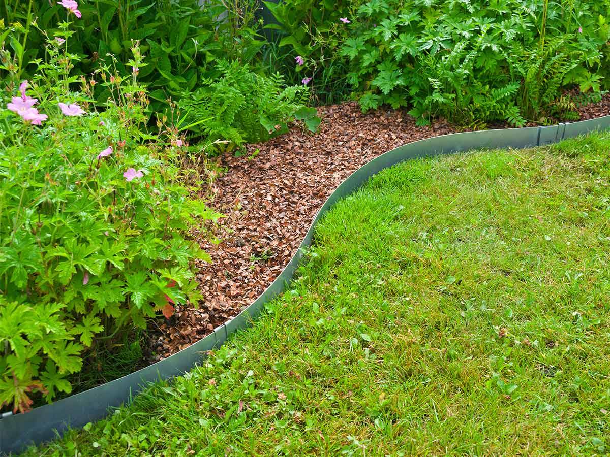Lot de 3 bordures jardin acier galvanisé gris L 91,4 x H 10,2 cm - NATURE - Image 7