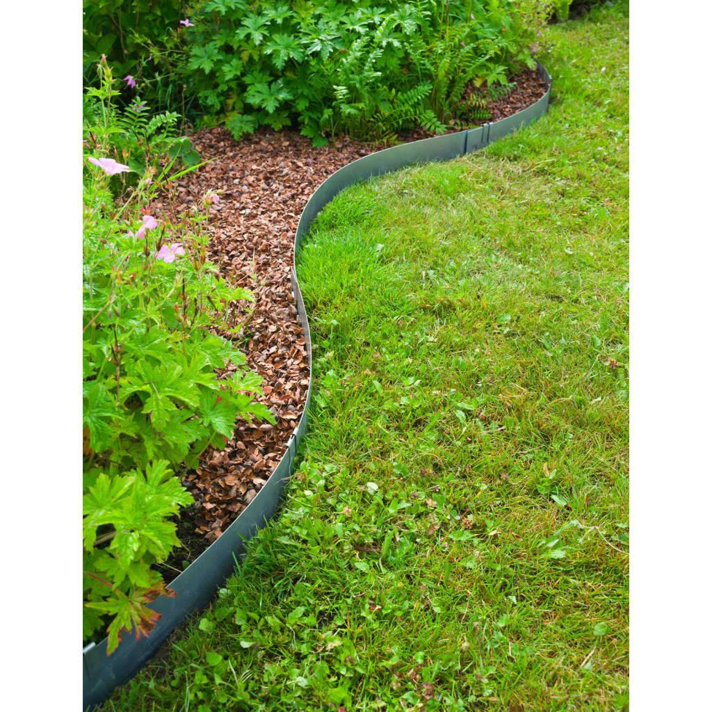 Lot de 3 bordures jardin acier galvanisé gris L 91,4 x H 10,2 cm - NATURE - Image 11