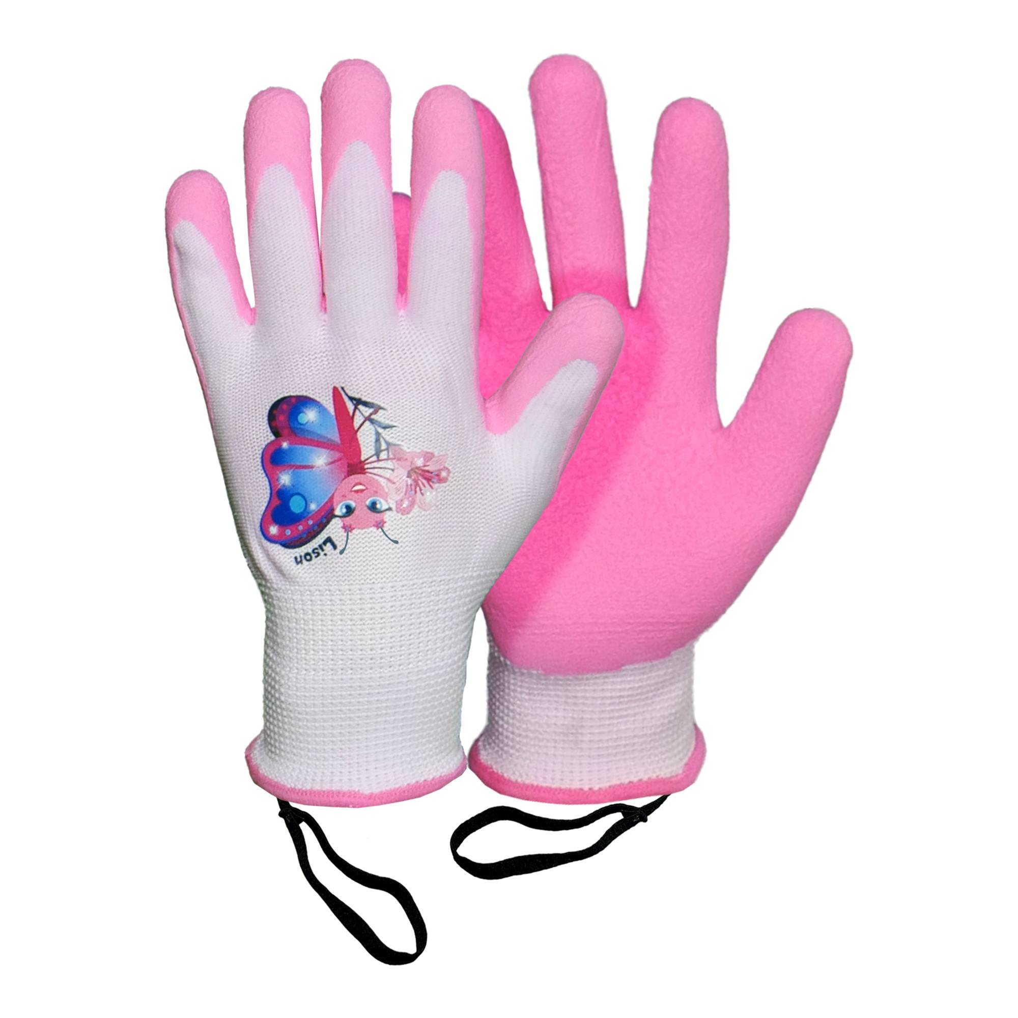 Rostaing - Gants Enfant Fins Rose Lison le Papillon Jardinage - 4-6 ans - Image 1