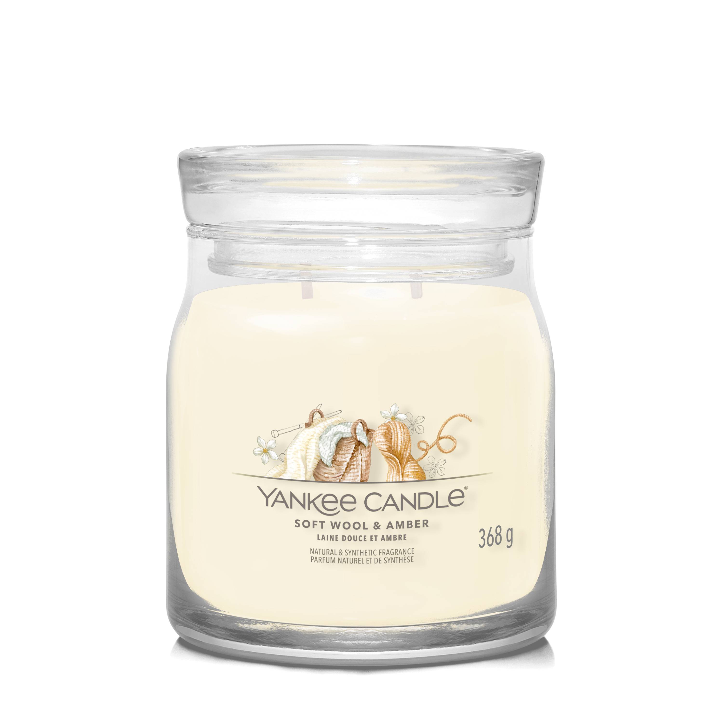 Bougie parfumée type pot moyen en cire crème Ø368 gr - Yankee candle - Image 1