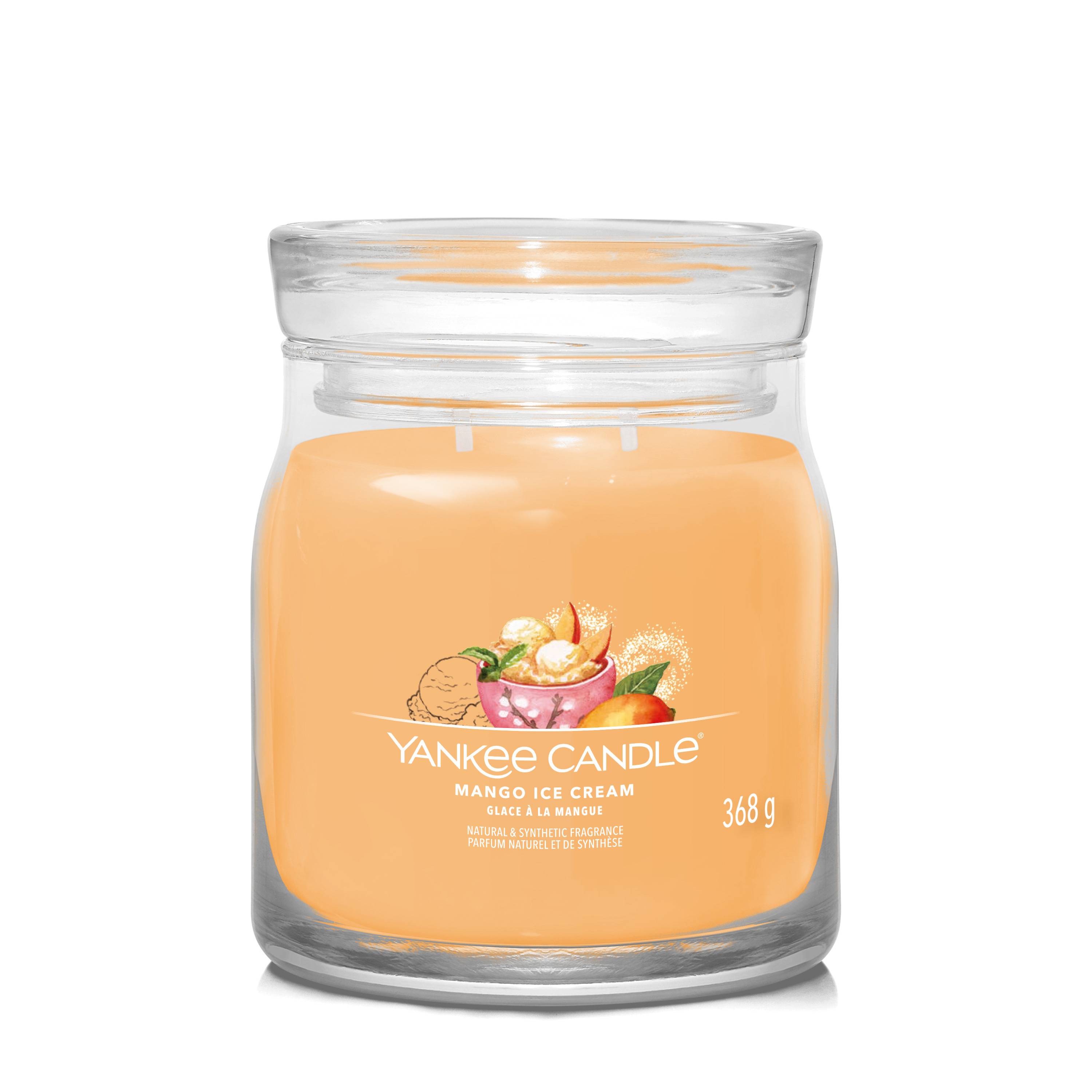 Yankee Candle - Bougie Mangue Glace pot verre orange 9,3 cm - YANKEE CANDLE - Image 1
