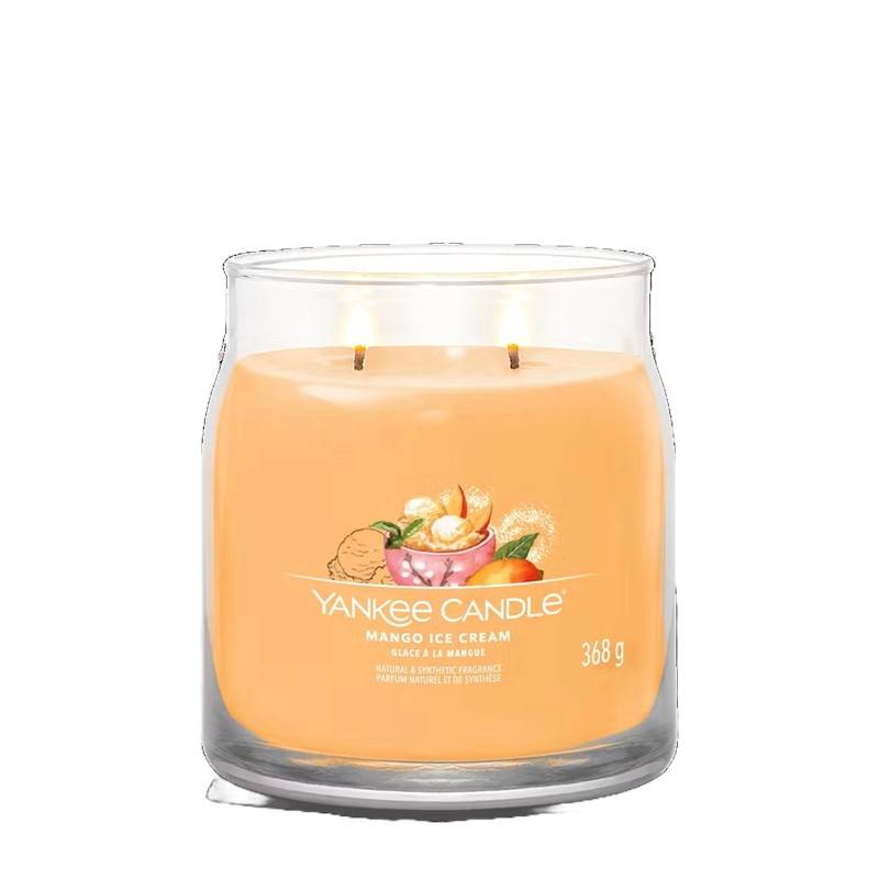Yankee Candle - Bougie Mangue Glace pot verre orange 9,3 cm - YANKEE CANDLE - Image 3
