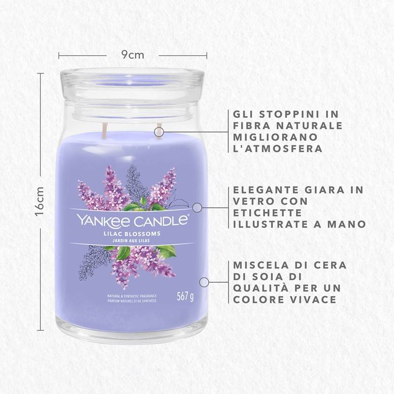 Bougie parfumée cire de soja violet L.9.3 cm H.15.7 cm P.9.3 cm - Yankee candle - Image 5