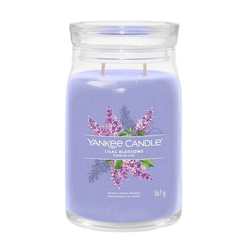 Bougie parfumée cire de soja violet L.9.3 cm H.15.7 cm P.9.3 cm - Yankee candle - Image 4