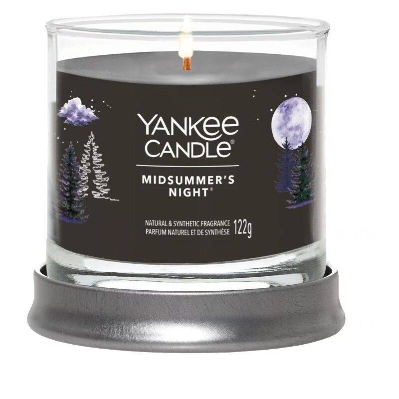 Bougie signature nuit d'été cire marron Ø8 cm H.7.6 cm petit modèle - Yankee candle - Image 3