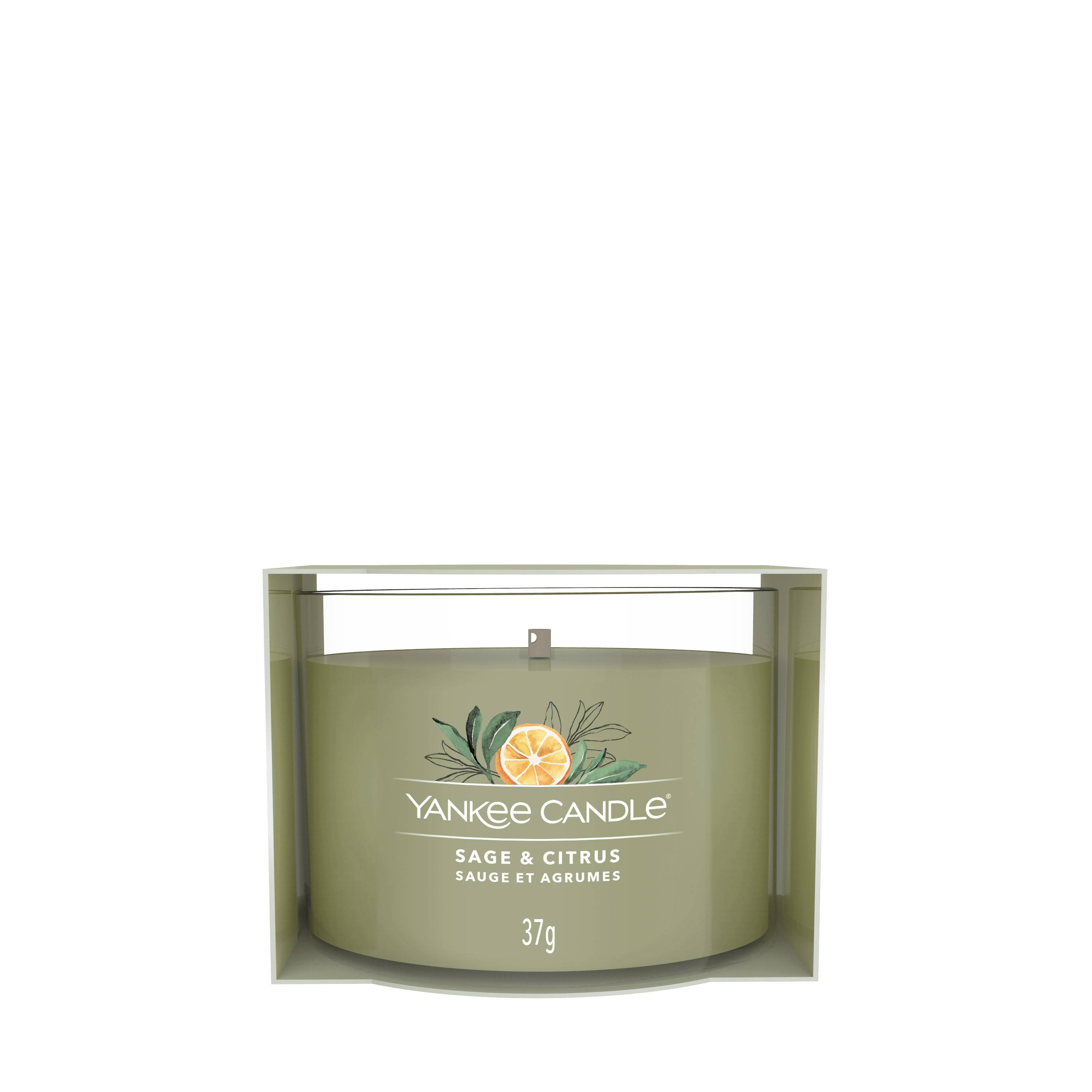 Yankee Candle - Bougie votive remplie Sage & Citrus 37 g - YANKEE CANDLE