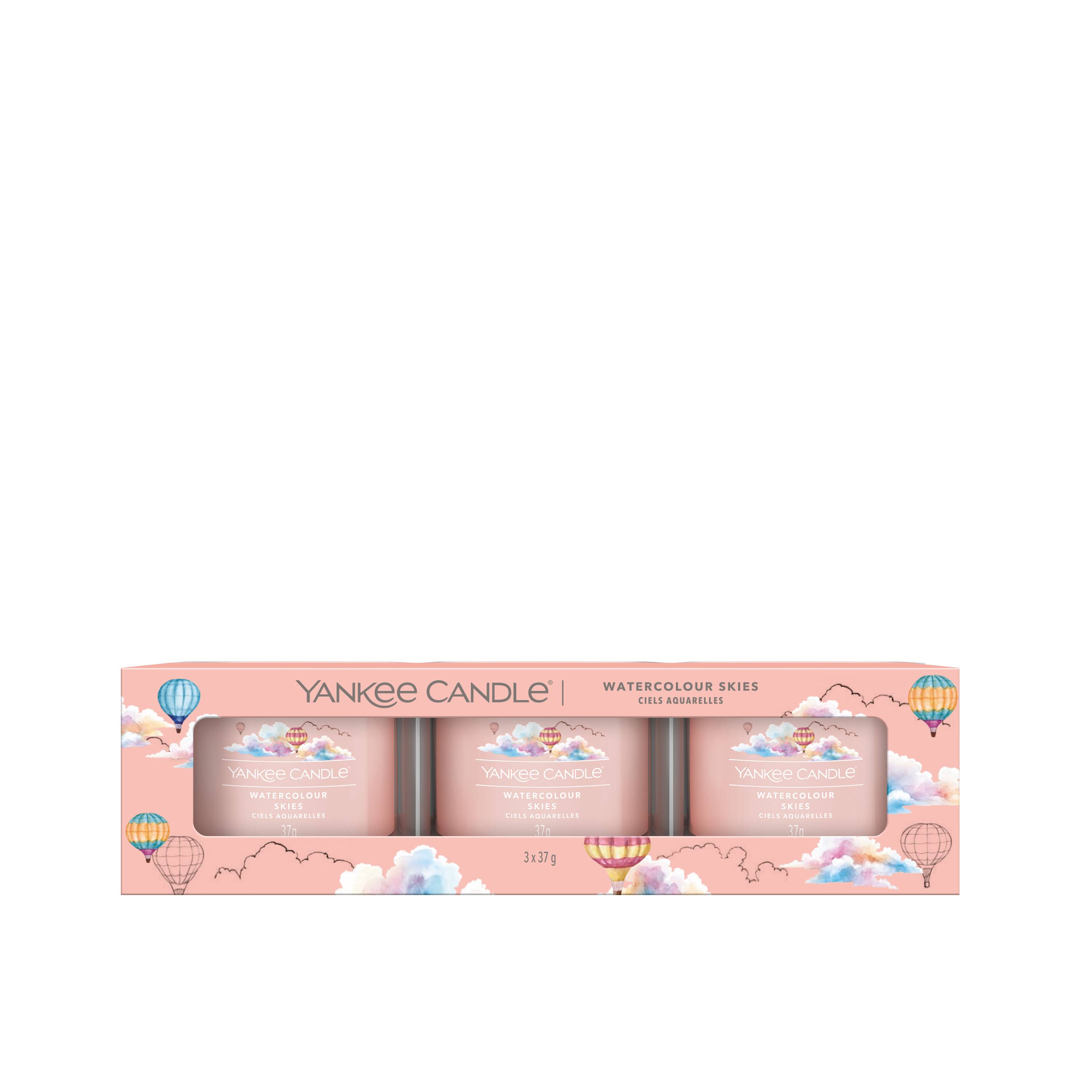 Yankee Candle - Bougies votives Watercolour Skies rose Ø 5,40 cm - YANKEE CANDLE