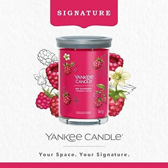 Bougie parfumée mélange cires de soja framboise rouge Ø9.9 cm x H.14.9 cm - Yankee candle - Image 2