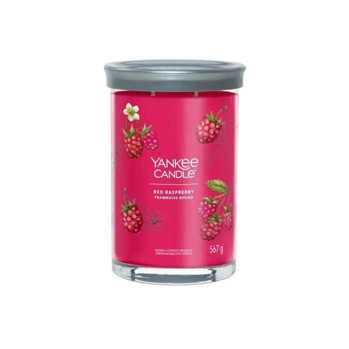 Bougie parfumée mélange cires de soja framboise rouge Ø9.9 cm x H.14.9 cm - Yankee candle - Image 3