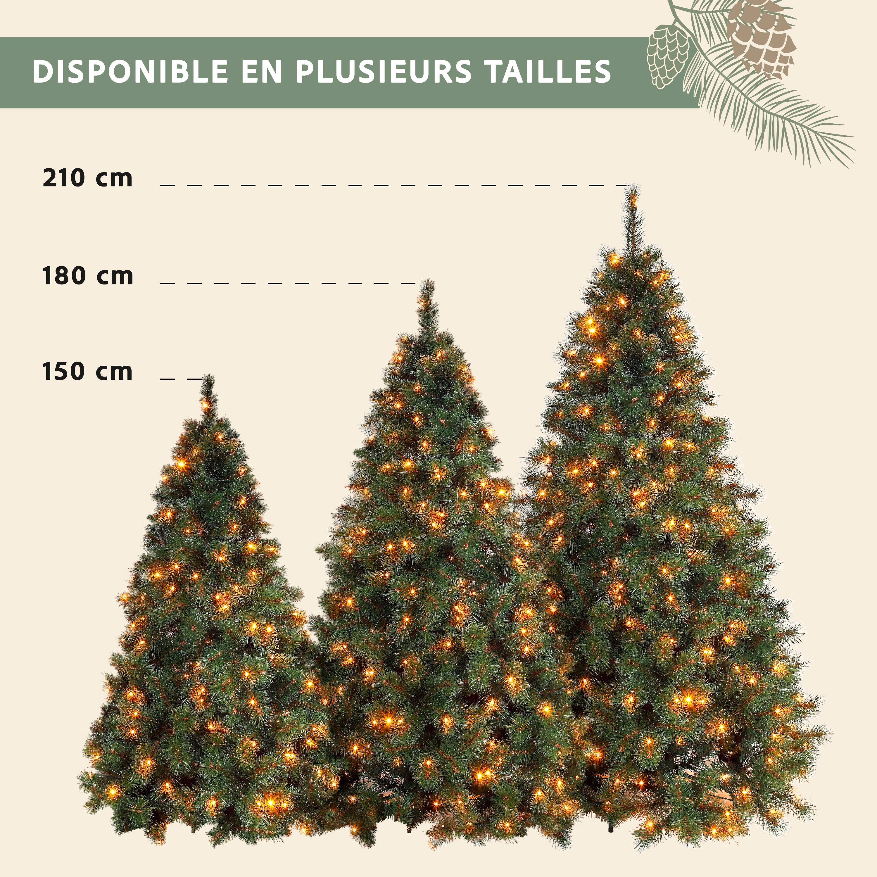 Ecloz - Sapin de Noël artificiel Huez lumineux - 210 cm - ECLOZ - Image 5