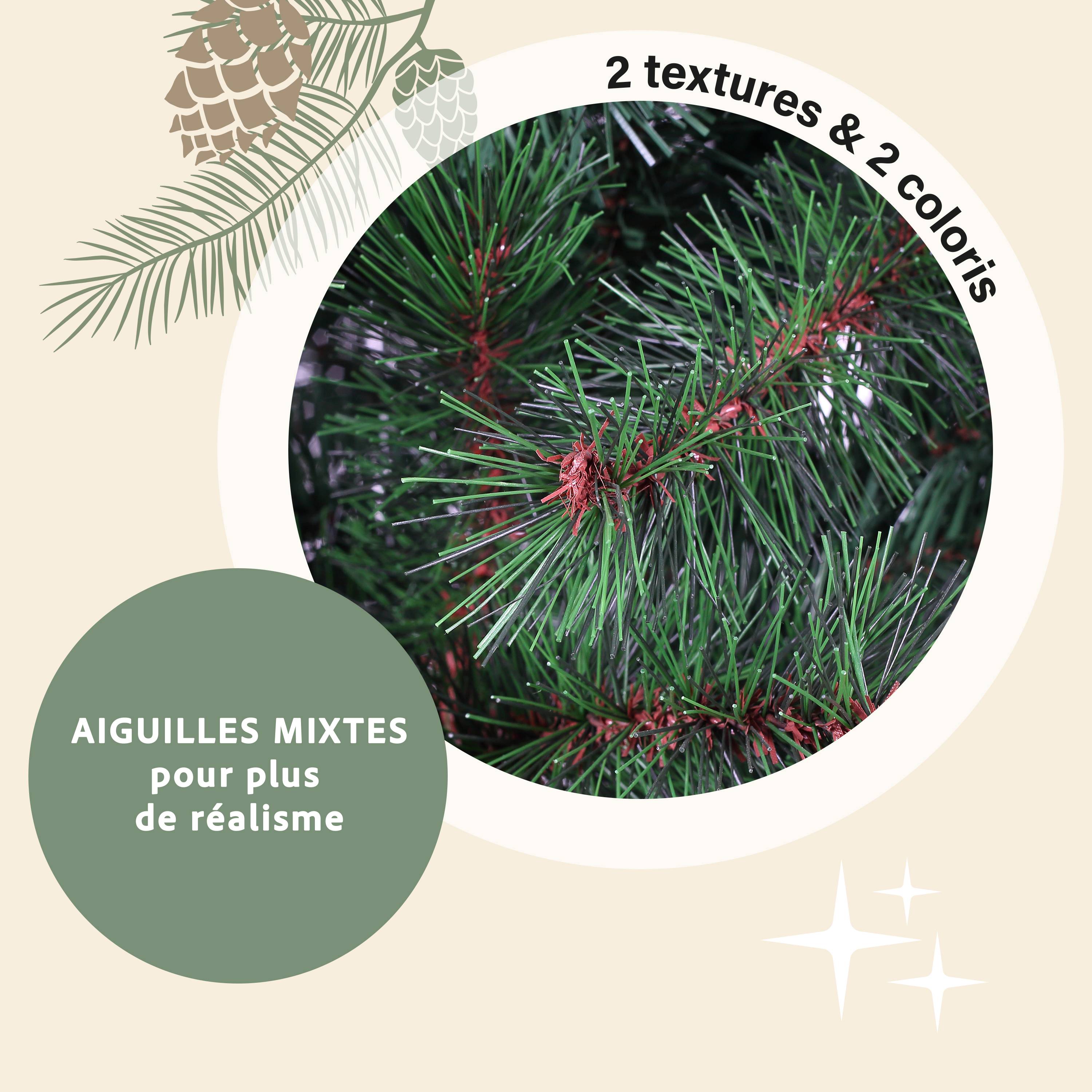 Ecloz - Sapin de Noël artificiel Megève - 180 cm - ECLOZ - Image 2