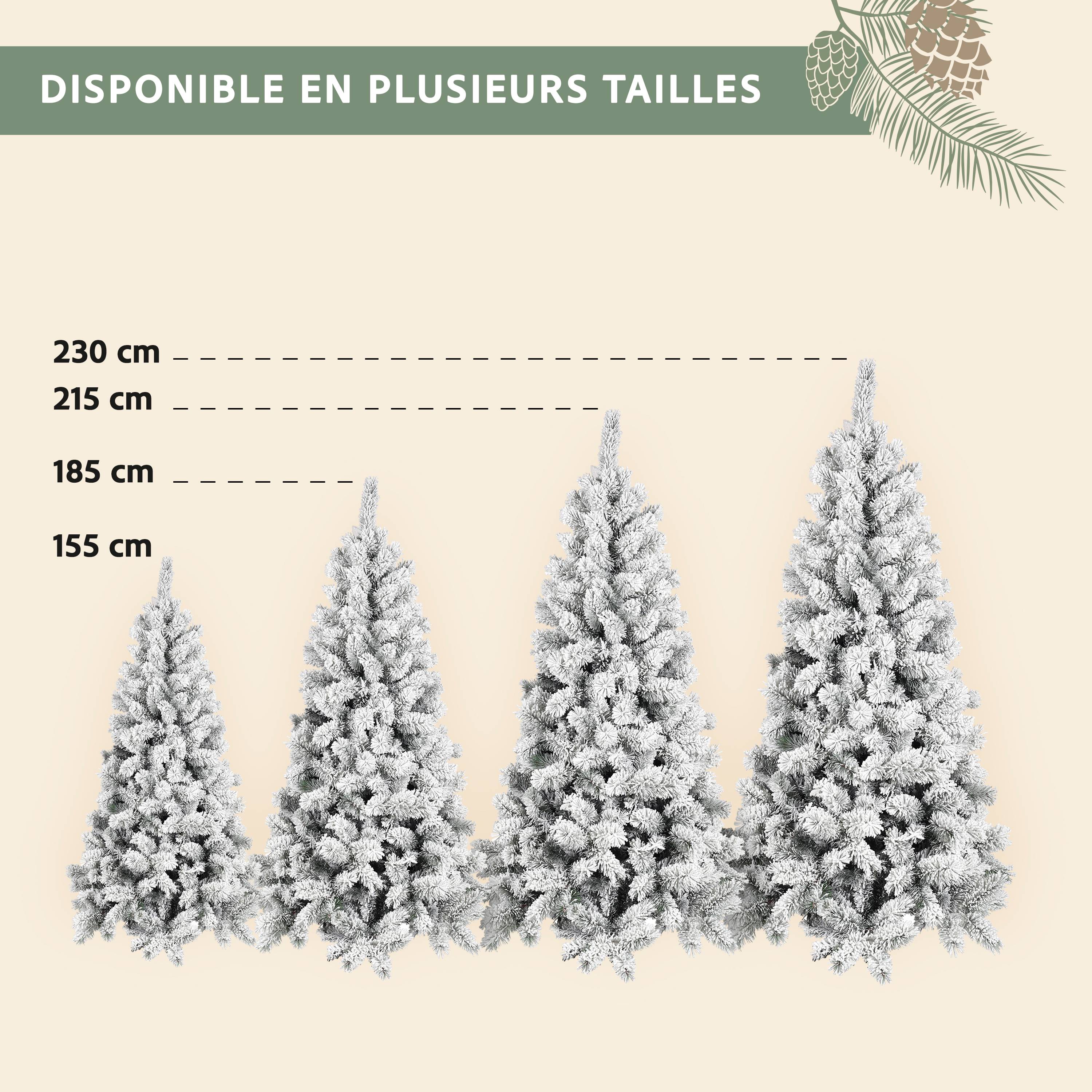 Ecloz - Sapin de Noël artificiel Morzine enneigé - 185 cm - ECLOZ - Image 4