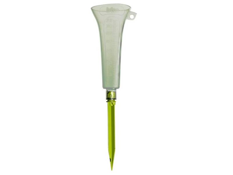 Guillouard - Pluviomètre extérieur polycarbonate vert Ø 4-9 cm H 38 cm