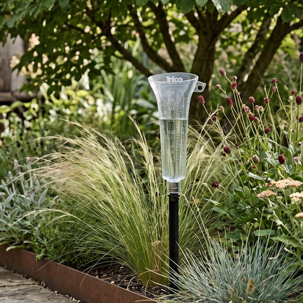 Guillouard - Pluviomètre extérieur polycarbonate vert Ø 4-9 cm H 38 cm - Image 3