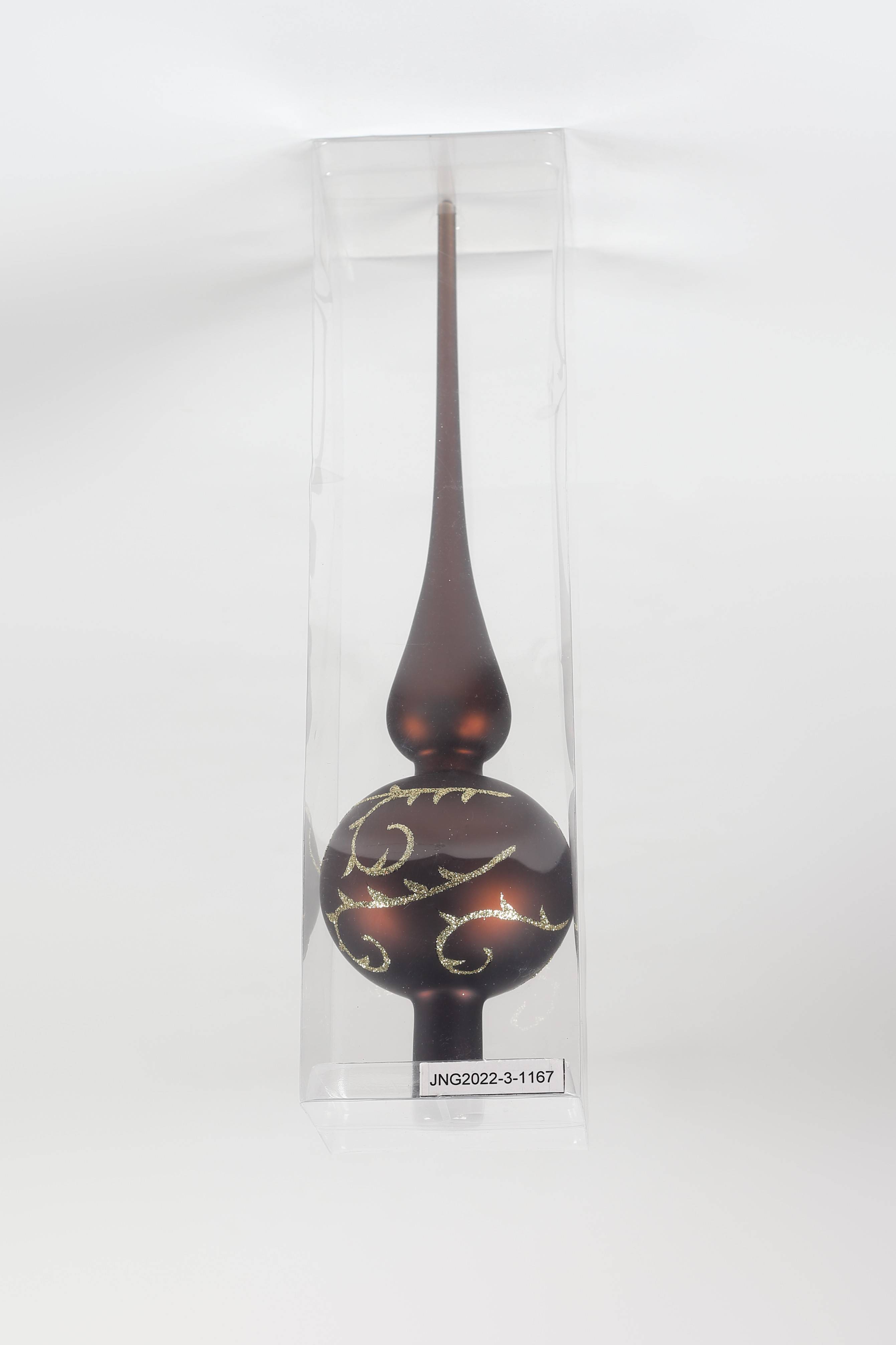 Ecloz - Cimier pointe en verre - marron - Ø. 8 cm - ECLOZ - Image 2