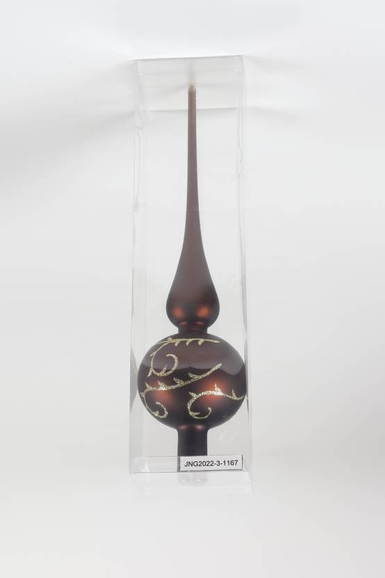 Ecloz - Cimier pointe en verre - marron - Ø. 8 cm - ECLOZ - Image 3