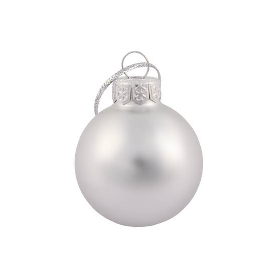 Ecloz - Lot de 16 boules de Noël en plastique argenté Ø 3,5 cm - ECLOZ - Image 2