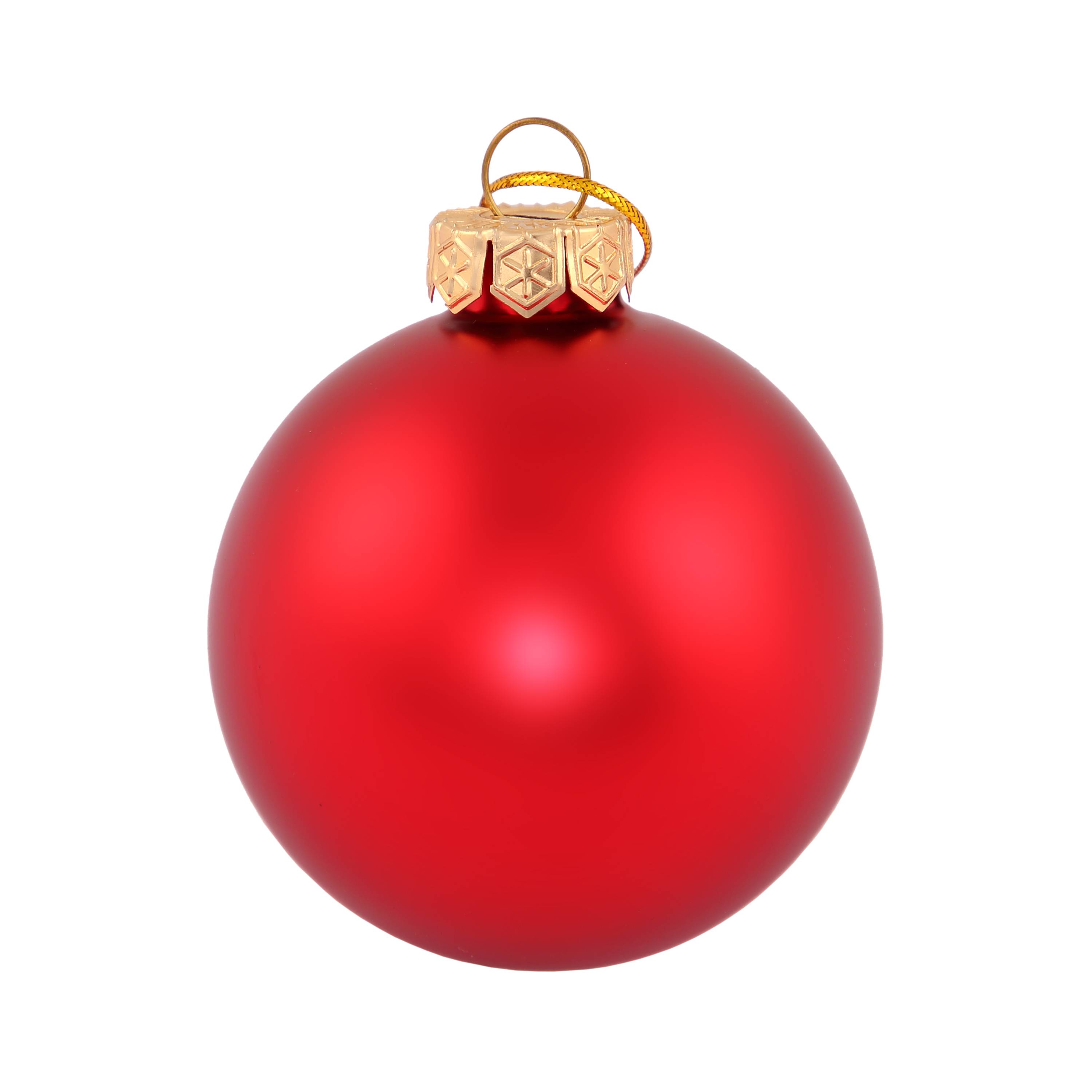Ecloz - Lot de 8 boules de Noël en verre - rouge et doré - Ø. 7 cm - ECLOZ - Image 3
