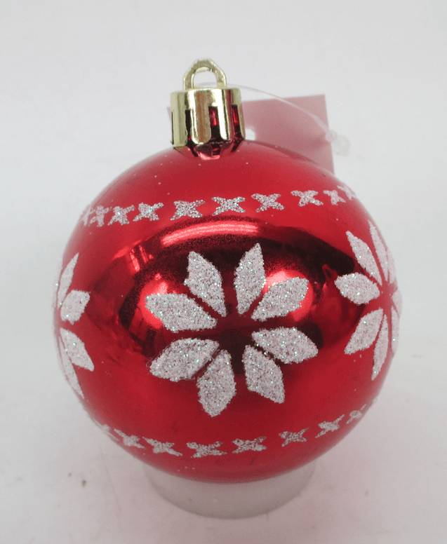 Ecloz - Tube de 10 boules de Noël incassables - coloris assortis - Ø. 6 cm - ECLOZ