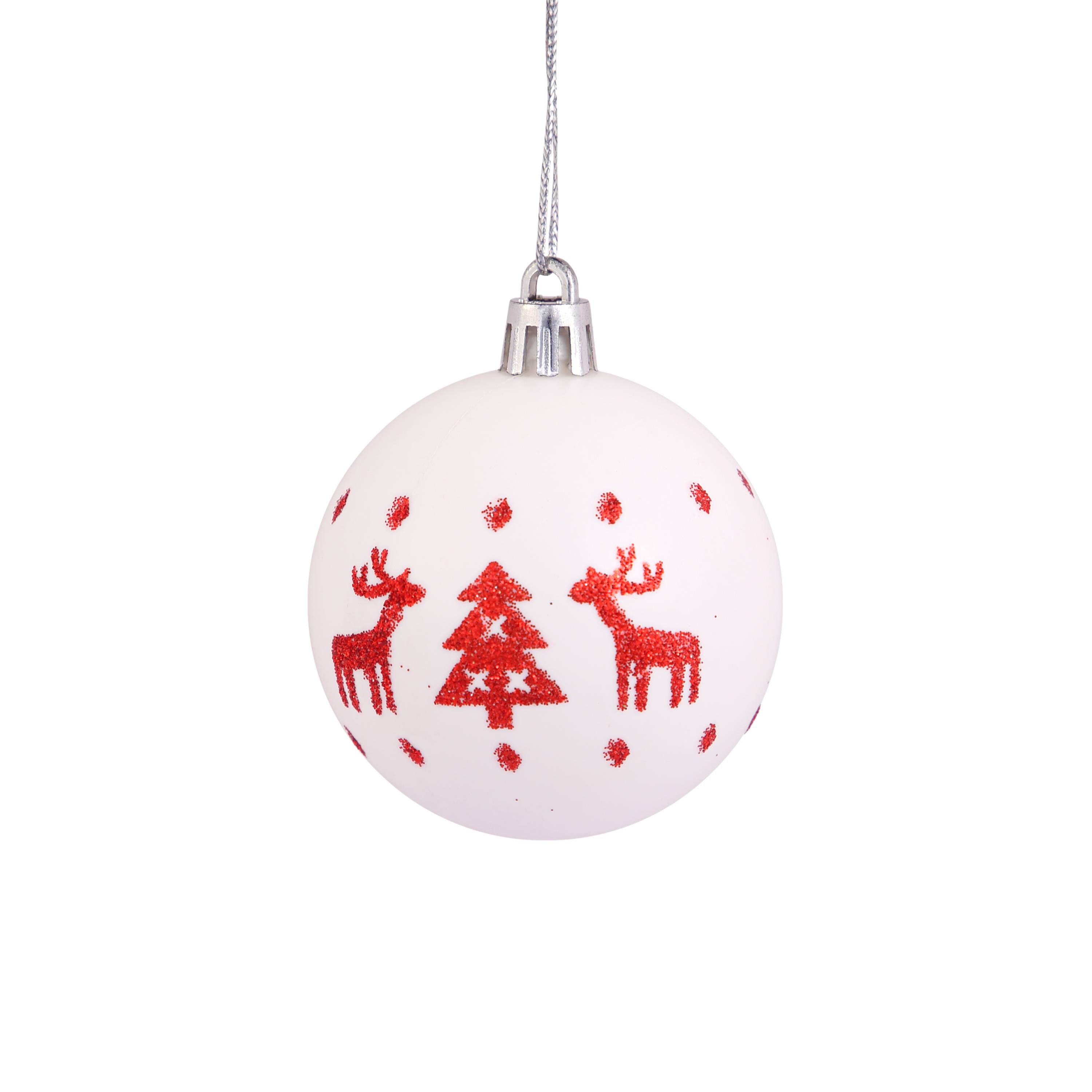 Ecloz - Tube de 10 boules de Noël incassables - coloris assortis - Ø 6 cm - ECLOZ - Image 3
