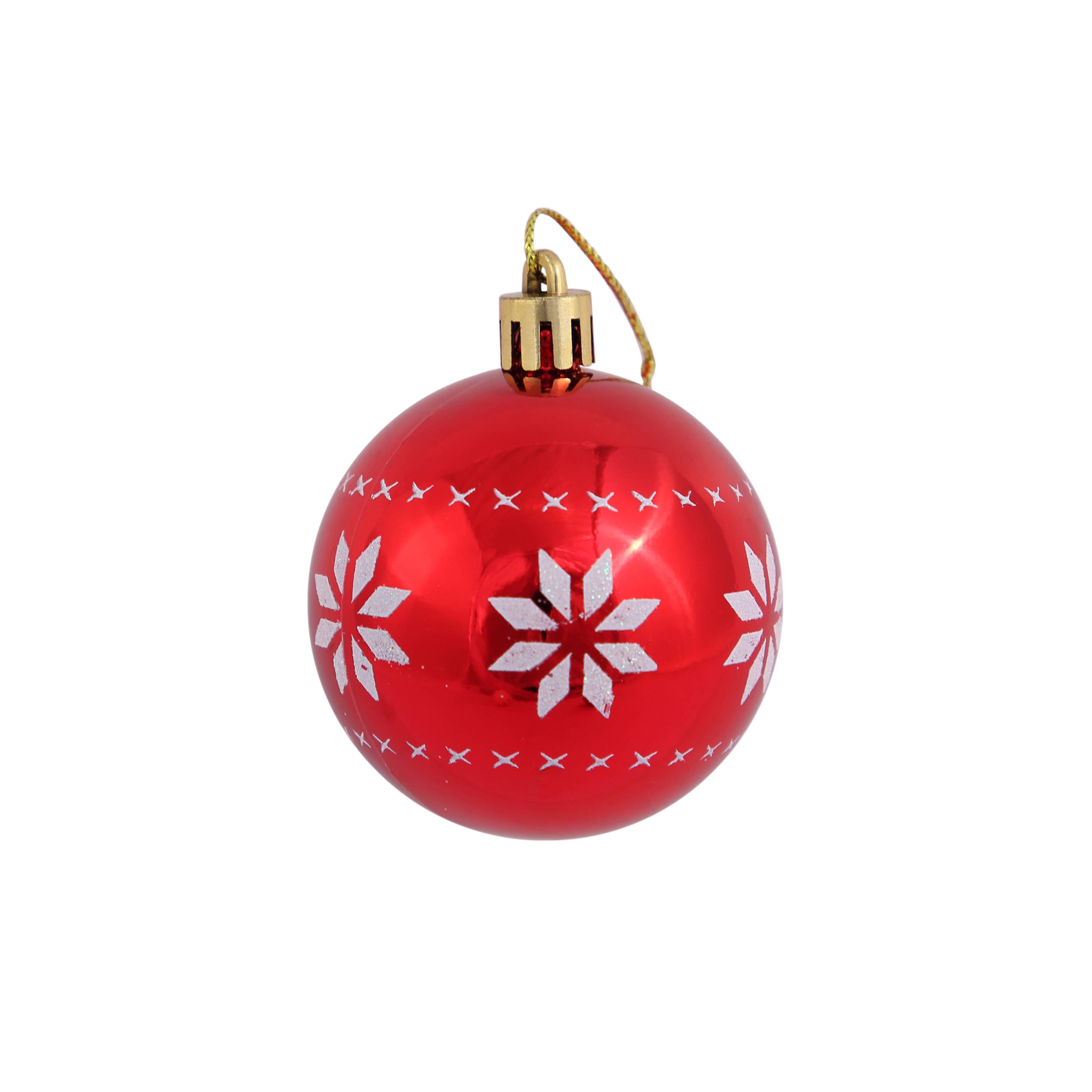 Ecloz - Tube de 10 boules de Noël incassables - coloris assortis - Ø 6 cm - ECLOZ - Image 2