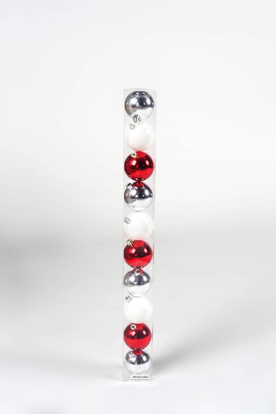 Ecloz - Tube de 10 boules de Noël incassables - coloris assortis - Ø. 6 cm - ECLOZ - Image 1