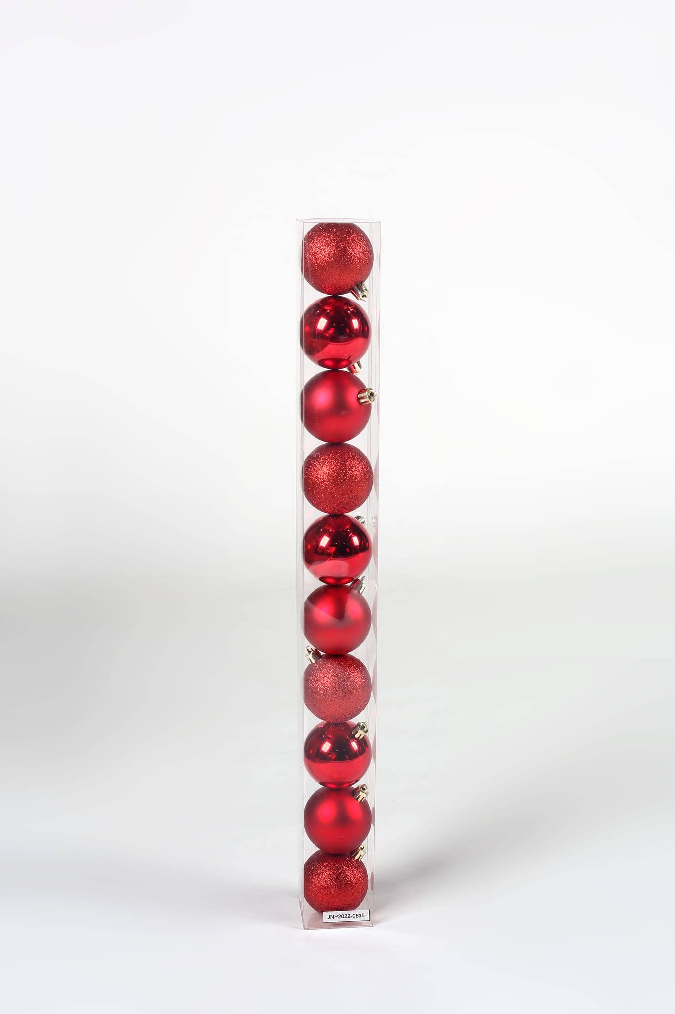 Ecloz - Tube de 10 boules de Noël incassables - rouge - Ø. 6 cm - ECLOZ - Image 2