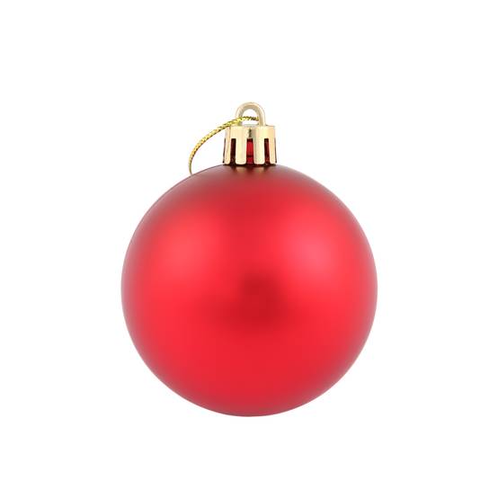 Ecloz - Tube de 10 boules de Noël incassables - rouge - Ø 6 cm - ECLOZ - Image 2