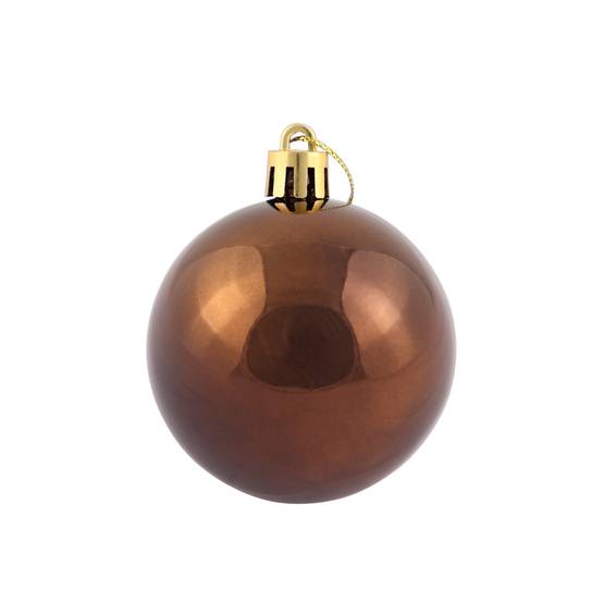 Ecloz - Tube de 10 boules de Noël incassables - marron - Ø 6 cm - ECLOZ - Image 6