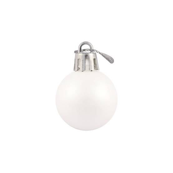 Ecloz - Lot de 10 boules de Noël incassables - blanc - Ø 3 cm - ECLOZ - Image 2